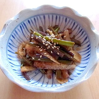 わらびとちくわの炒め煮